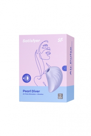 Вакуум-волновой стимулятор клитора с вибрацией Satisfyer PEARL DIVER (11+12 режимов)