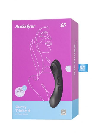 Вакуум-волновой стимулятор клитора с вибрацией Satisfyer CURVY TRINITY 4 (11+12 режимов)