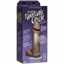 Фаллоc-насадка на присоске Realistic Cock Vac-U-Lock 8”