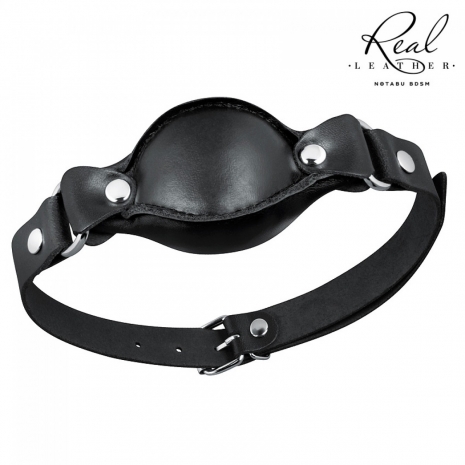 Кожаный мягкий кляп Real Leather