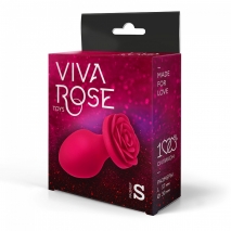 Анальная втулка с розочкой Viva Rose (размер S)