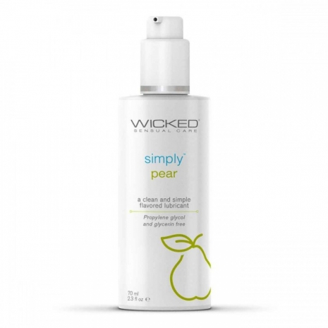 Лубрикант со вкусом груши WICKED SIMPLY AQUA PEAR (70 мл)