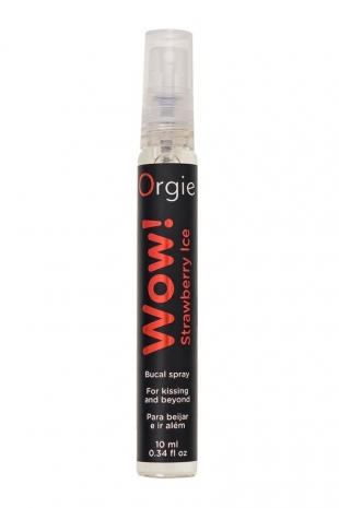 Оральный спрей Orgie WOW! STRAWBERRY ICE Blowjob Spray с охлаждающим и возбуждающим эффектом (10 мл)