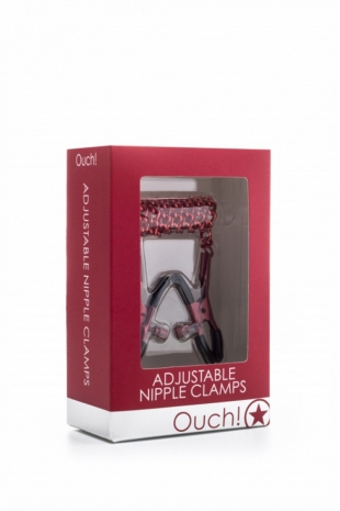 Красные зажимы на соски Adjustable Nipple Clamps