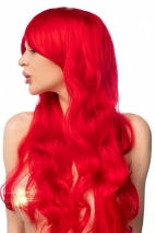 Красный парик с удлиненной челкой СЭНГО