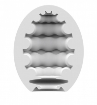 Мини-мастурбатор в форме яйца с самолубрикацией Egg Single Riffle