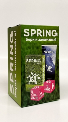 Набор SPRING (презервативы, смазка, игральные кубики)