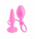 Розовая надувная анальная пробка Inflatable Butt Plug (Small)0