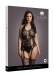 Черный комбинезон с имитацией чулок Lace Suspender Bodystocking XL2