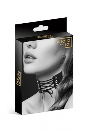 Чокер со шнуровкой CHOKER LACET NOIR