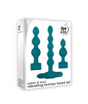 Набор анальных цепочек с вибро-пулей Vibrating Bumpy Bead Set (7 режимов)