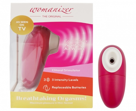 Вакуумный стимулятор Womanizer Mini Pleasure Air Vibrator Red Wine