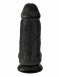 Черный фаллос с мошонкой на присоске King Cock 9 Chubby - Black1
