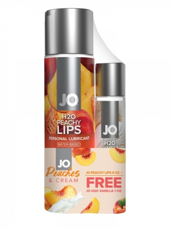 Набор из лубрикантов JO Peachy Lips (120мл.) и JO H2O Vanilla (30мл.)(срок годности до 03.2025)