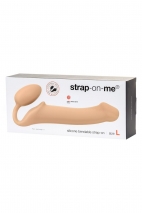Безремневой гнущийся страпон Strap-On-Me Semi-Realistic (размер L , 25 см)