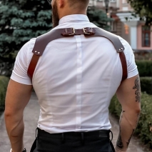 Мужская портупея с ремнями