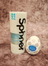 Мастурбатор Pixel 04 TENGA SPINNER и яйцо-мастурбатор TENGA в подарок