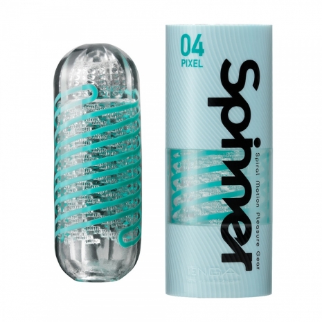 Мастурбатор Pixel 04 TENGA SPINNER и яйцо-мастурбатор TENGA в подарок