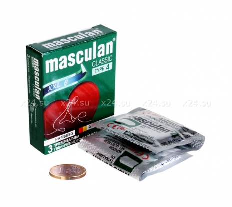 Презервативы Masculan тип 4 XXL (увеличенного размера) 3 шт.