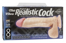 Вибратор-реалистик 8'' The Realistic Cock (7 режимов)