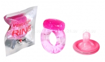 Эрекционное кольцо Vibrating Ring розовый