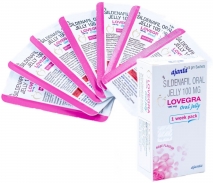Lovegra Oral Jelly женский возбуждающий препарат Sildenafil 100 mg 7 саше