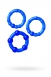 Набор из 3-х эрекционных силиконовых колец Штучки Дрючки (синие)1