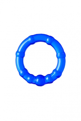 Набор из 3-х эрекционных силиконовых колец Штучки Дрючки (синие)