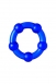 Набор из 3-х эрекционных силиконовых колец Штучки Дрючки (синие)3