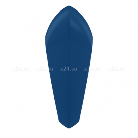 Синее треугольное эрекционное кольцо на пенис OVO с вибрацией