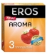 Ароматизированные презервативы EROS Aroma со вкусом клубники ( 3 шт.)0
