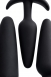 Набор из 3-х силиконовых анальных втулок для ношения черные6