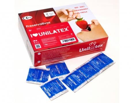 Презервативы Unilatex Strawberry 3 шт блистер